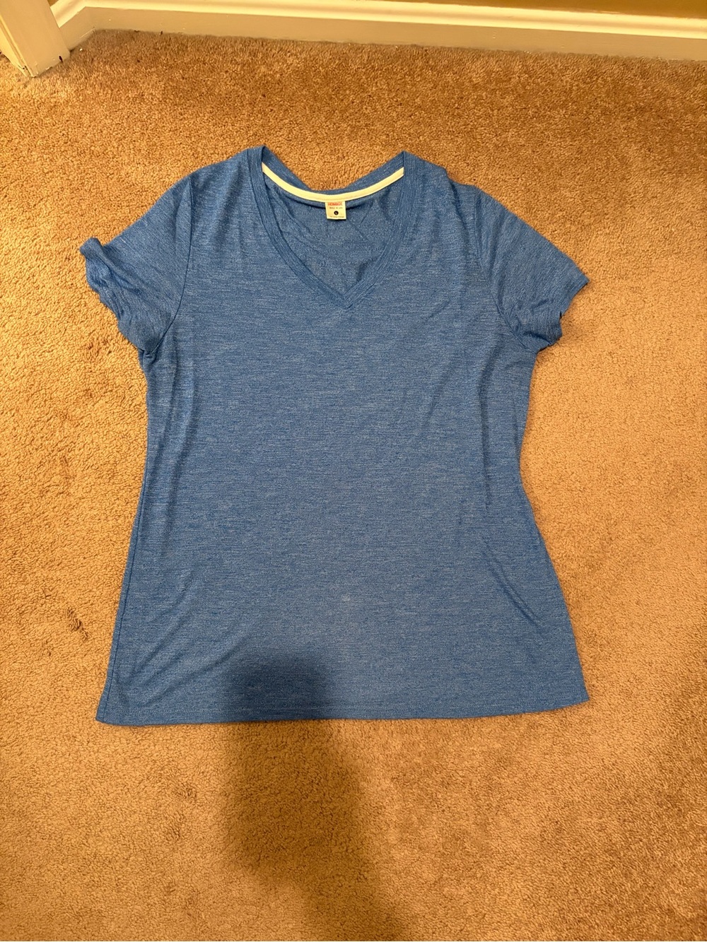 Blue V-Neck Women's Tee - homage